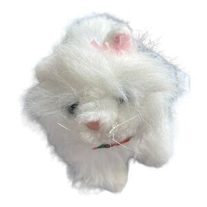 Ganz Webkinz HM110 Persian Cat with a bracelet‎ collar white kitty no code 7”